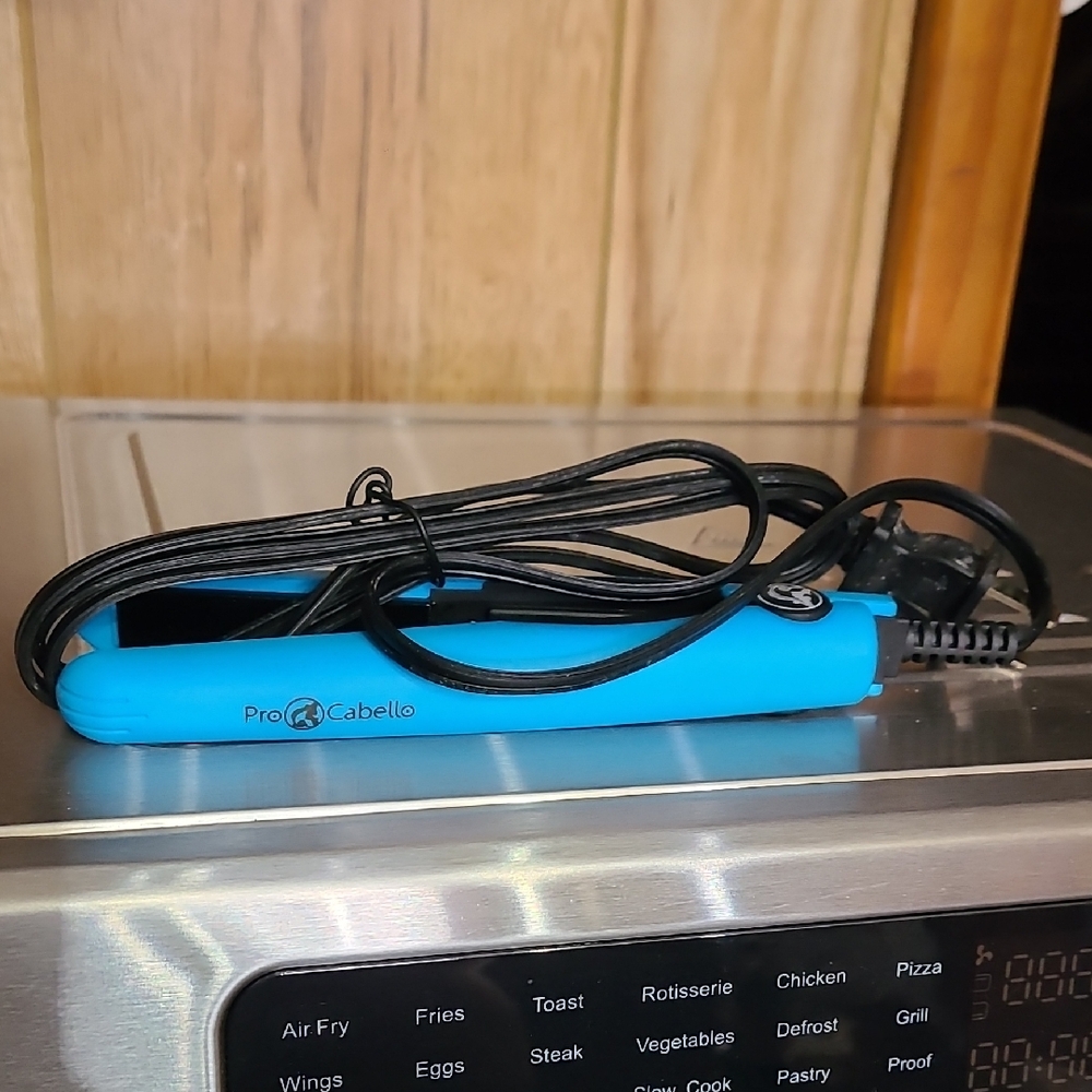 Blue Mini Flat Iron Hair Straightener